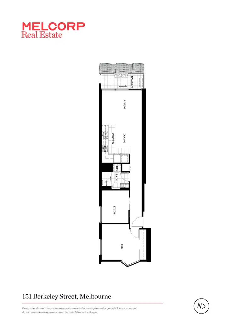 Floorplan of Homely apartment listing, 209/151 Berkeley Street, Melbourne VIC 3000
