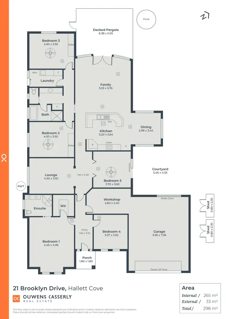 Floorplan of Homely house listing, 21 Brooklyn Drive, Hallett Cove SA 5158