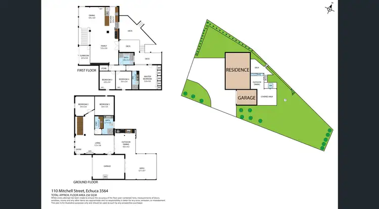 Floorplan of Homely house listing, 110 Mitchell Street, Echuca VIC 3564