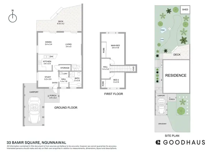 Floorplan of Homely house listing, 33 Bamir Square, Ngunnawal ACT 2913