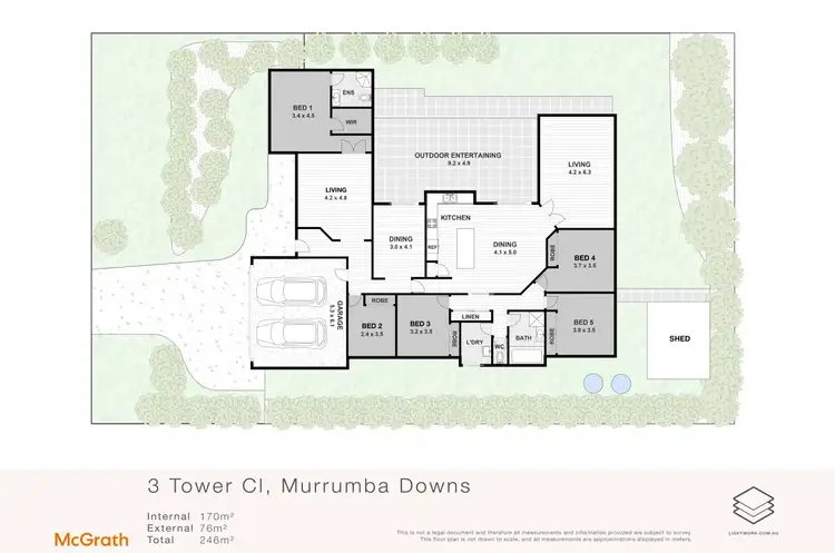 Floorplan of Homely house listing, 3 Tower Close, Murrumba Downs QLD 4503