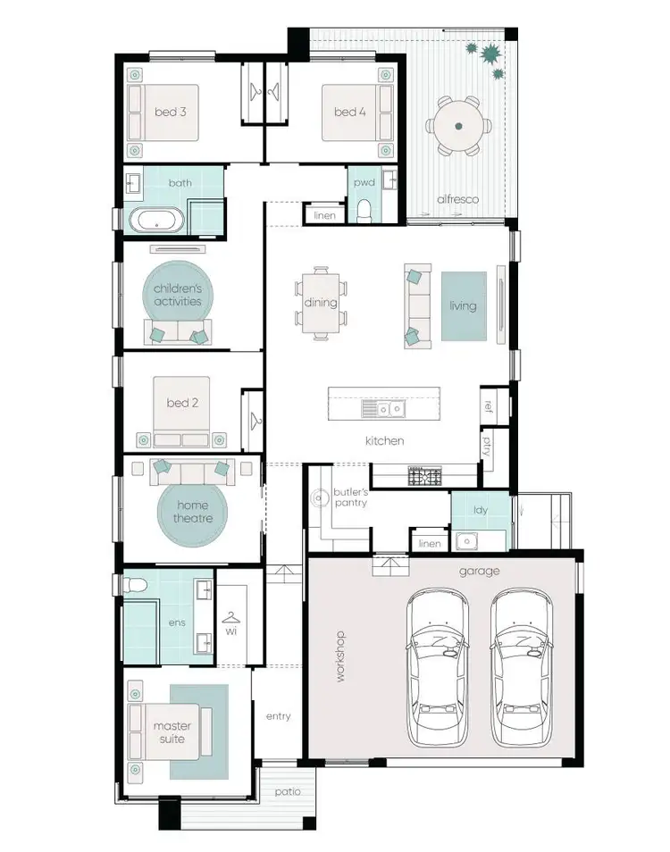 Floorplan of Homely house listing, 3 Bushel Approach, Gilead NSW 2560
