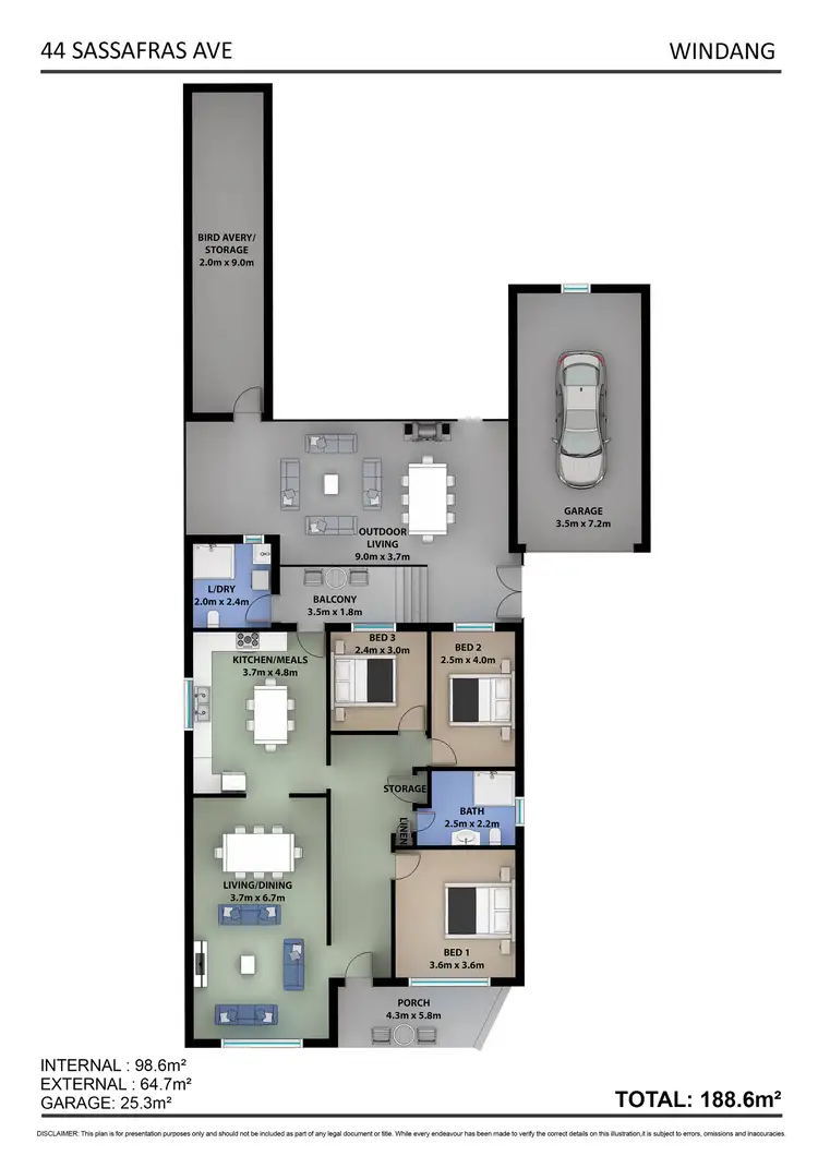 Floorplan of Homely house listing, 44 Sassafras Avenue, Windang NSW 2528