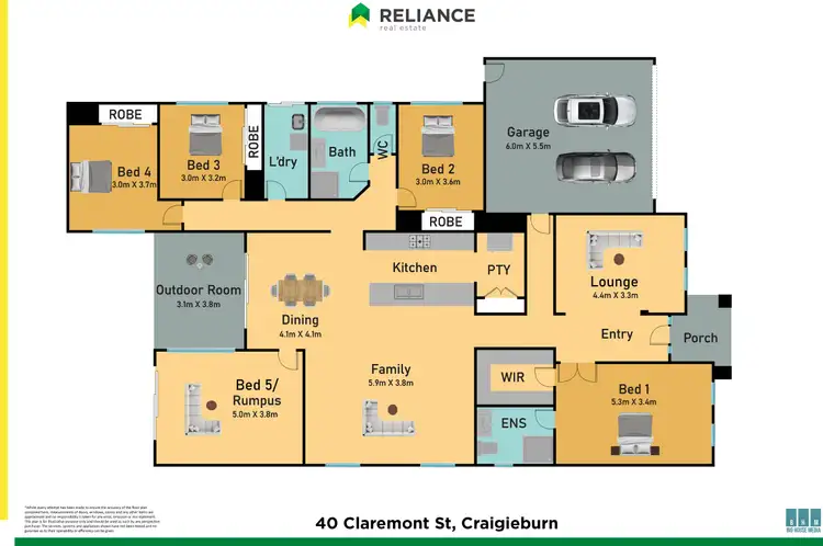 Floorplan of Homely house listing, 40 Claremont Street, Craigieburn VIC 3064