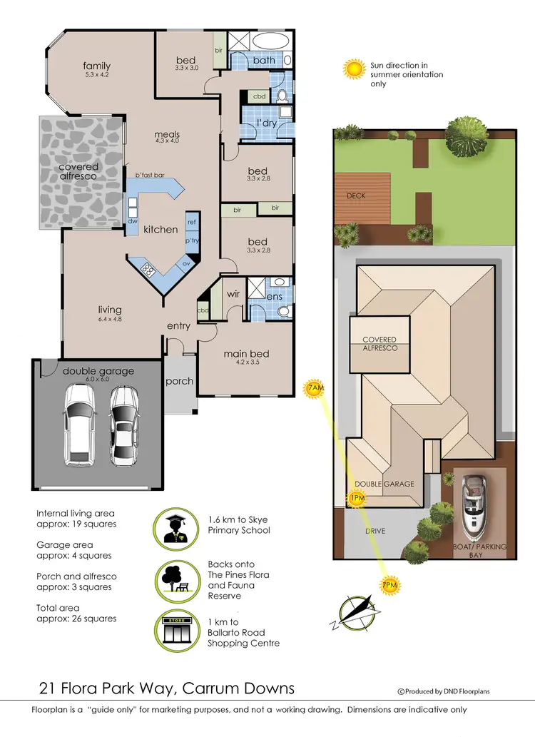 Floorplan of Homely house listing, 21 Flora Park Way, Carrum Downs VIC 3201