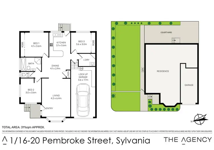 Floorplan of Homely villa listing, 1/16-20 Pembroke Street, Sylvania NSW 2224