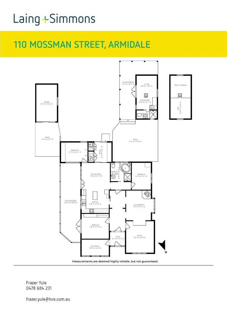 Floorplan of Homely house listing, 110 Mossman Street, Armidale NSW 2350