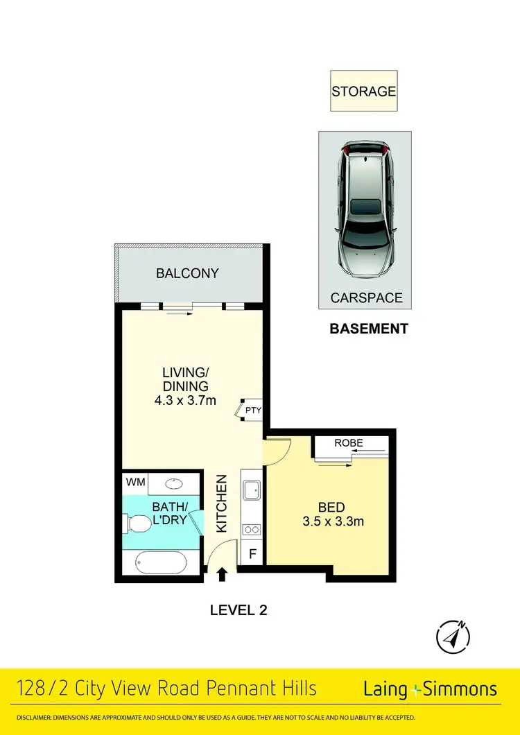 Floorplan of Homely apartment listing, 128/2 City View Road, Pennant Hills NSW 2120