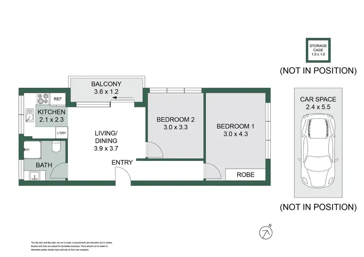 Floorplan of Homely apartment listing, 13/89 Bent Street, Neutral Bay NSW 2089