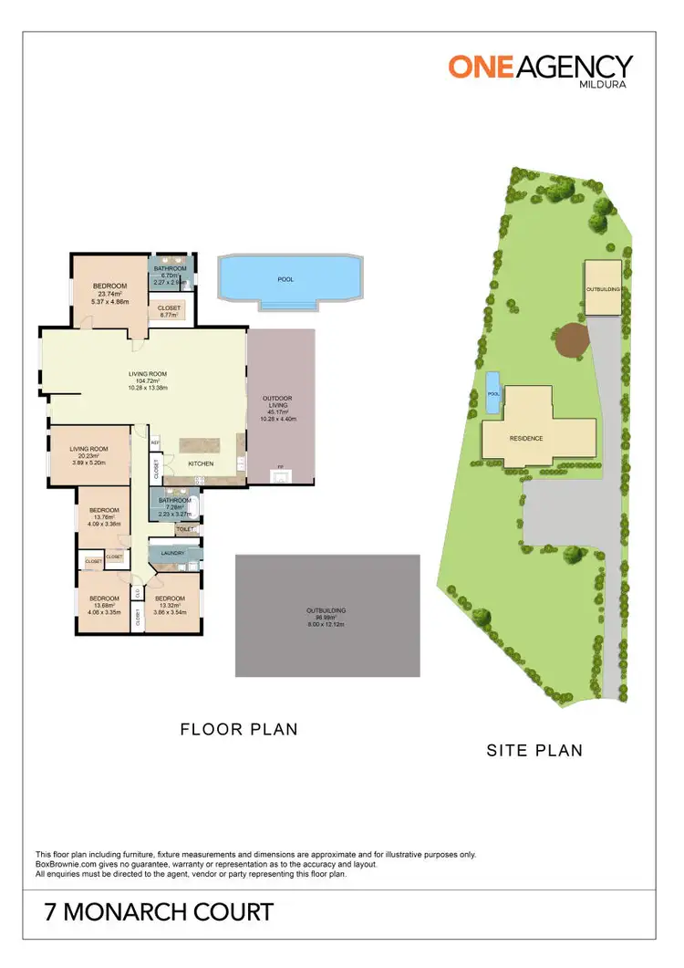 Floorplan of Homely house listing, 7 Monarch Court, Nichols Point VIC 3501