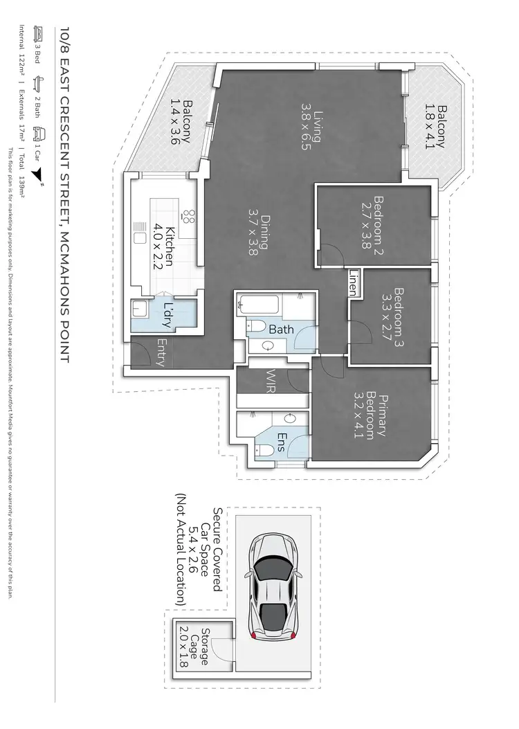 Floorplan of Homely apartment listing, 10/8-10 East Crescent Street, Mcmahons Point NSW 2060