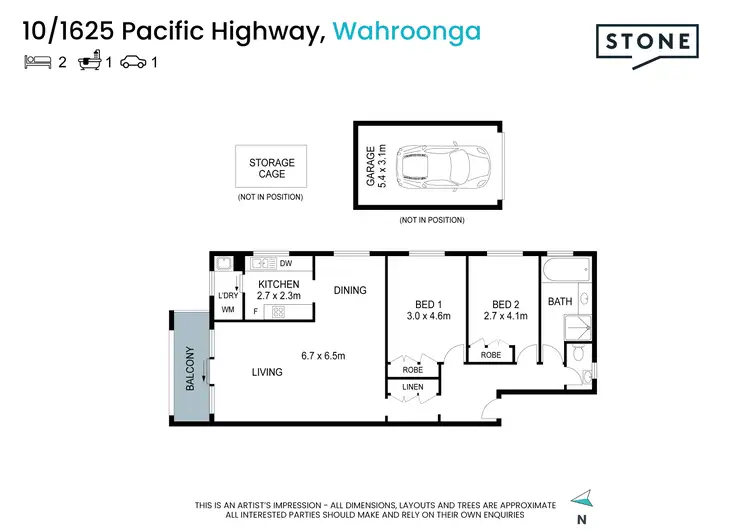 Floorplan of Homely apartment listing, 10/1625 Pacific Highway, Wahroonga NSW 2076