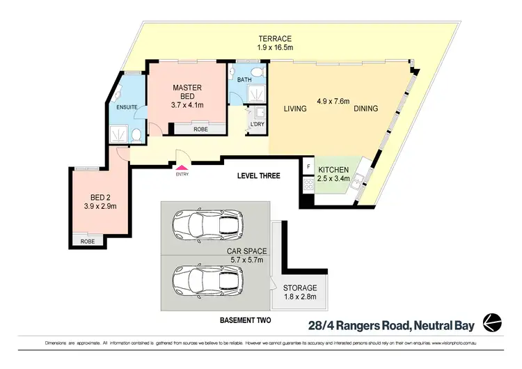 Floorplan of Homely apartment listing, 28/4 Rangers Road, Neutral Bay NSW 2089