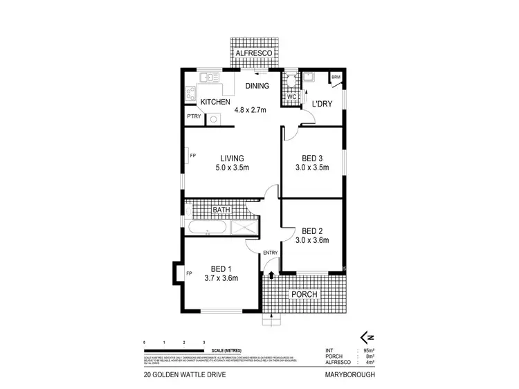 Floorplan of Homely house listing, 20A Golden Wattle Drive, Maryborough VIC 3465