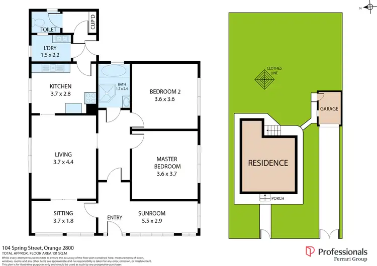 Floorplan of Homely house listing, 104 Spring Street, Orange NSW 2800