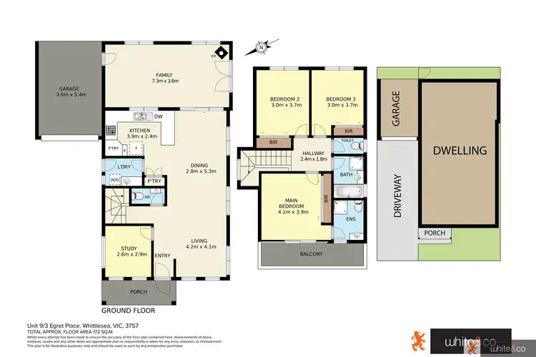 Floorplan of Homely townhouse listing, 9/3 Egret Place, Whittlesea VIC 3757