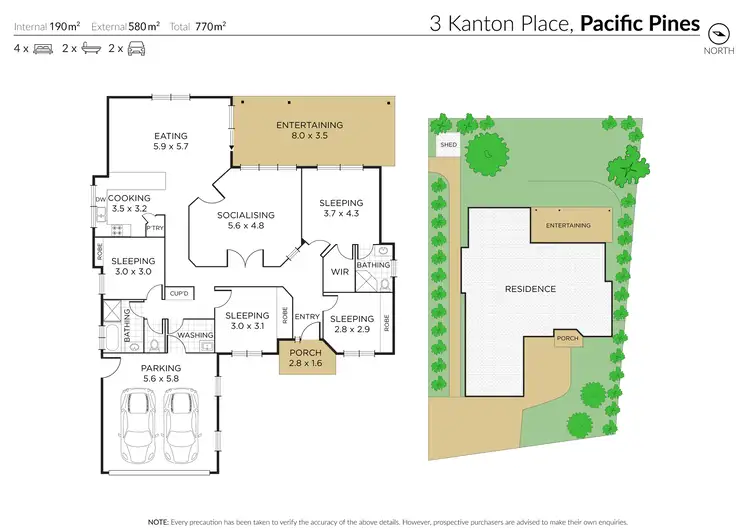 Floorplan of Homely house listing, 3 Kanton Place, Pacific Pines QLD 4211