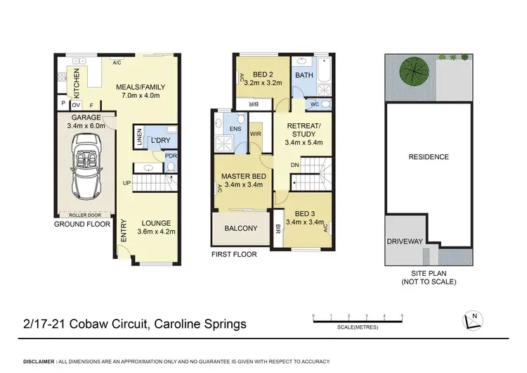 Floorplan of Homely unit listing, 2/17-21 Cobaw Circuit, Caroline Springs VIC 3023