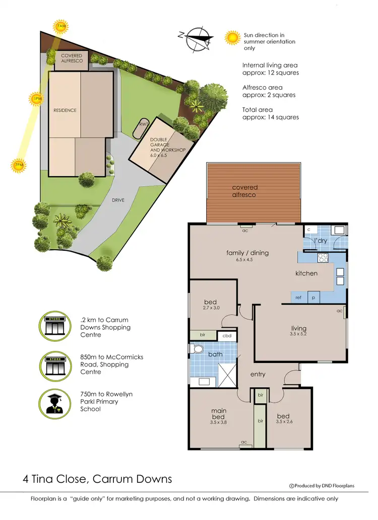 Floorplan of Homely house listing, 4 Tina Close, Carrum Downs VIC 3201