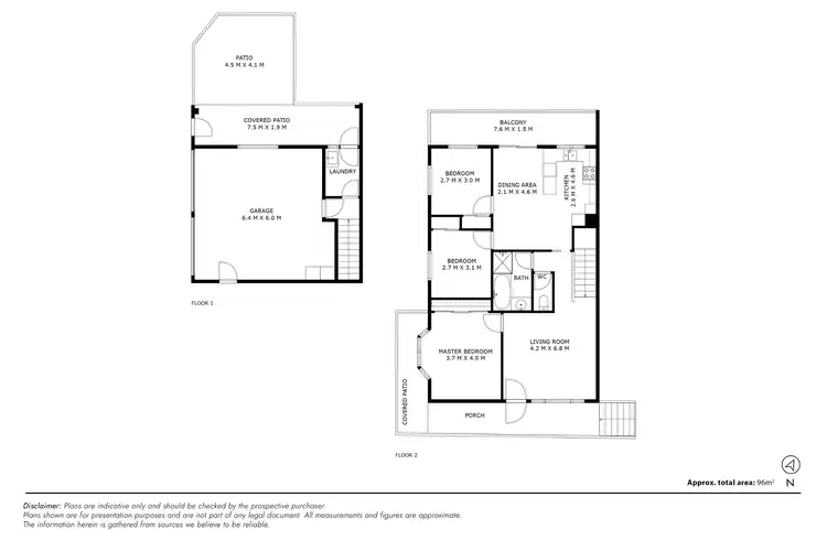 Floorplan of Homely townhouse listing, 1/28 Macquoid Street, Queanbeyan East NSW 2620