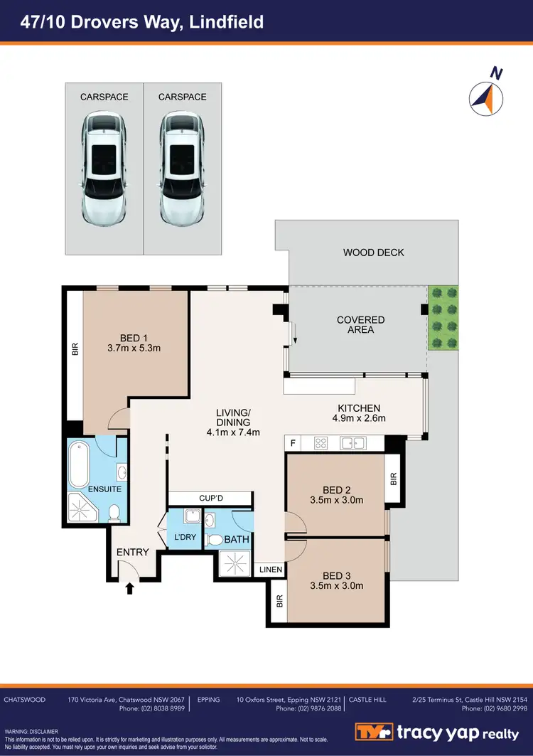 Floorplan of Homely apartment listing, 47/10 Drovers Way, Lindfield NSW 2070