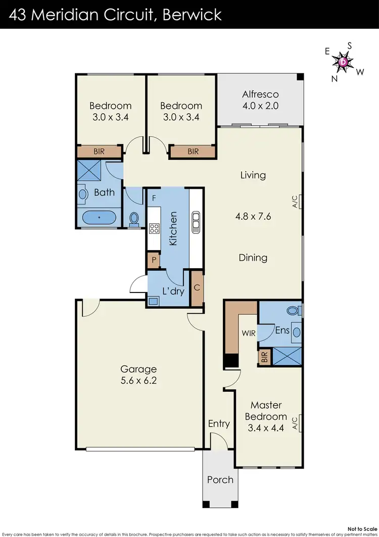 Floorplan of Homely house listing, 43 Meridian Circuit, Berwick VIC 3806