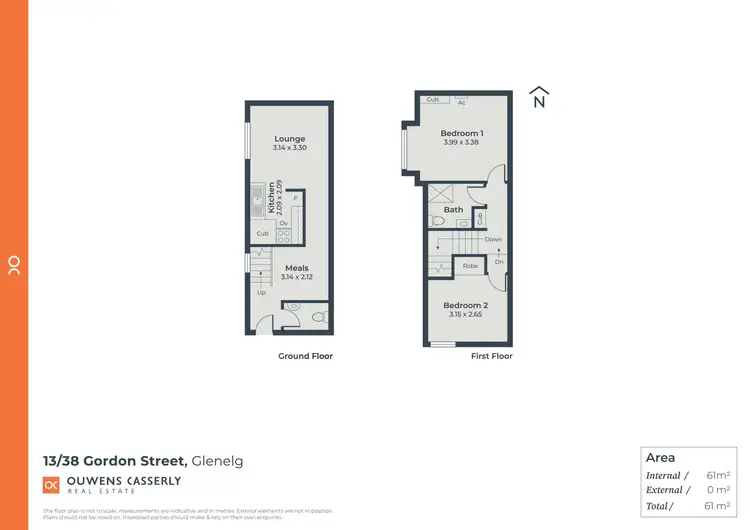 Floorplan of Homely unit listing, 13/38 Gordon Street, Glenelg SA 5045