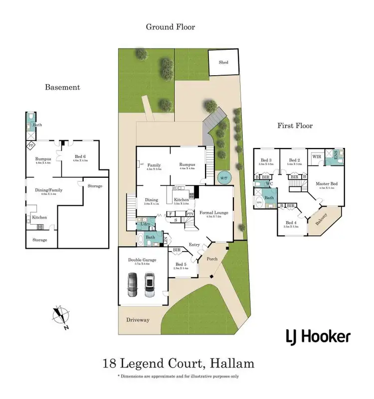 Floorplan of Homely house listing, 18 Legend Court, Hallam VIC 3803