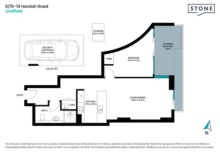 Floorplan of Homely apartment listing, 6/15-19 Havilah Road, Lindfield NSW 2070