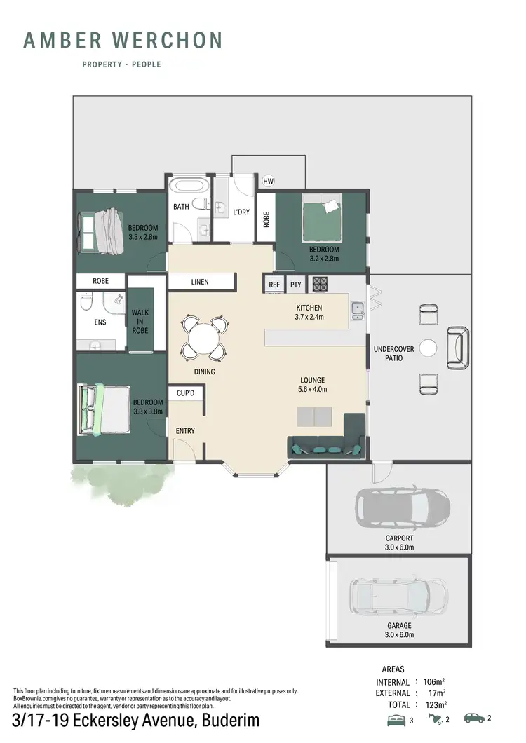 Floorplan of Homely unit listing, 3/17-19 Eckersley Avenue, Buderim QLD 4556