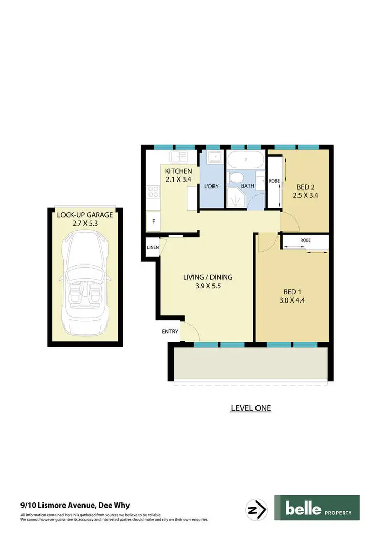 Floorplan of Homely apartment listing, 9/10 Lismore Avenue, Dee Why NSW 2099