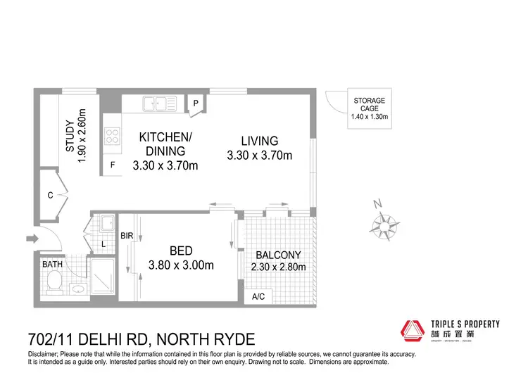 Floorplan of Homely apartment listing, 702/11 Delhi Road, North Ryde NSW 2113