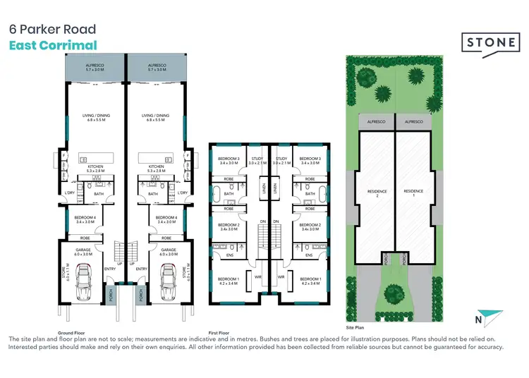 Floorplan of Homely semi-detached listing, 6B Parker Road, East Corrimal NSW 2518