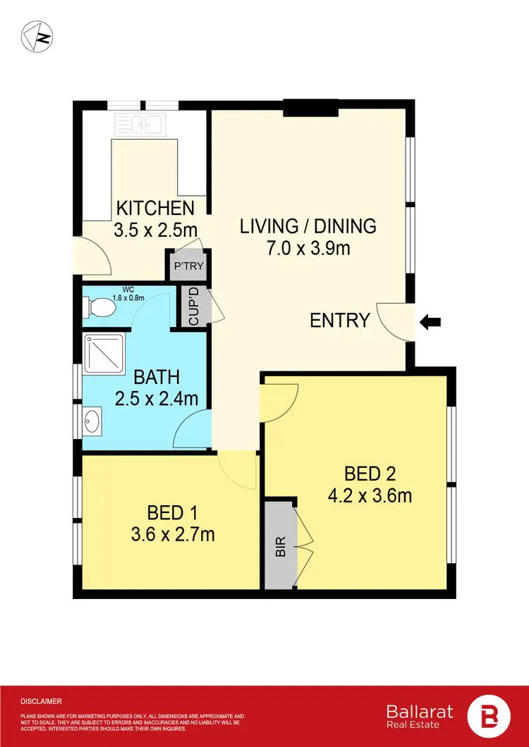 Floorplan of Homely unit listing, 1/17 Burnbank Street, Lake Wendouree VIC 3350