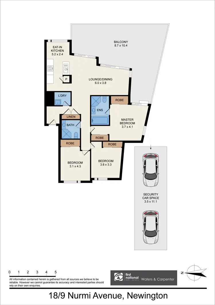 Floorplan of Homely apartment listing, 18/9 Nurmi Avenue, Newington NSW 2127