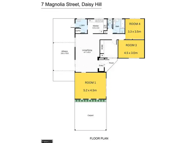 Floorplan of Homely house listing, 7 Magnolia Street, Daisy Hill QLD 4127