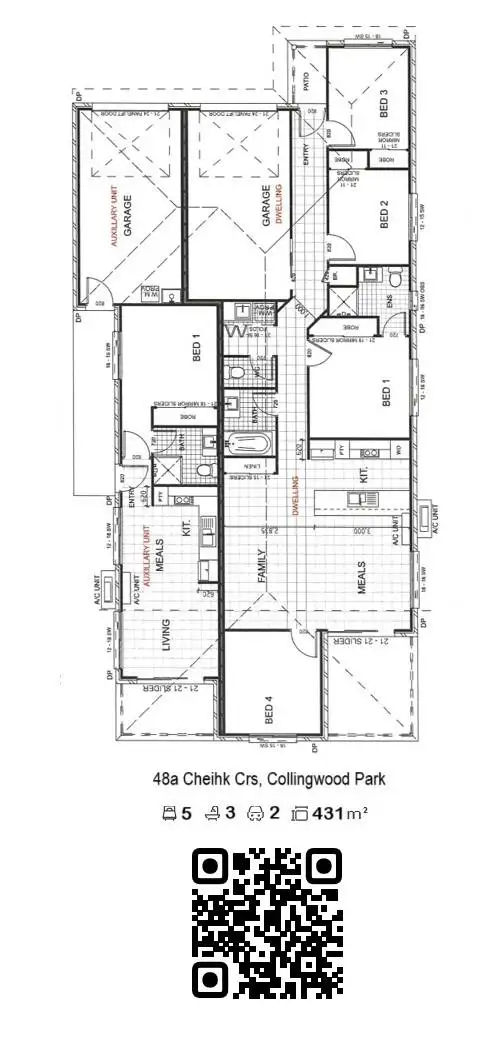 Floorplan of Homely house listing, 48A Cheihk Crescent, Collingwood Park QLD 4301