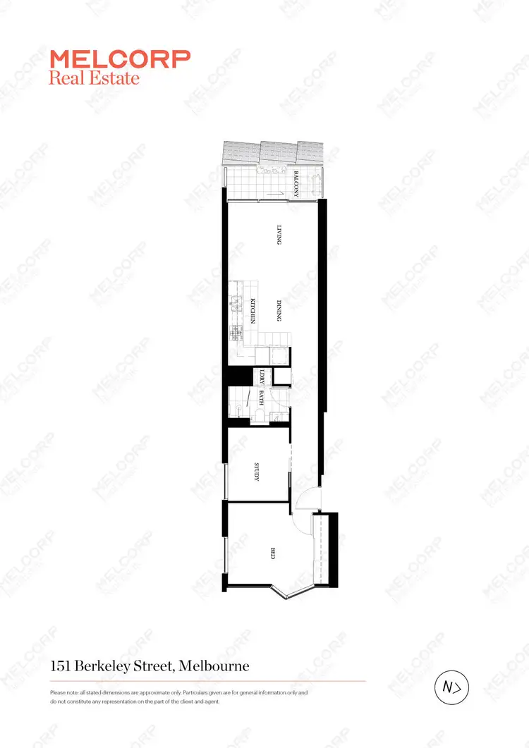 Floorplan of Homely apartment listing, 201/151 Berkeley Street, Melbourne VIC 3000