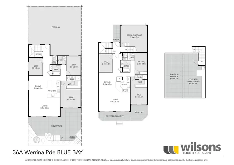 Floorplan of Homely house listing, 36a Werrina Parade, Blue Bay NSW 2261