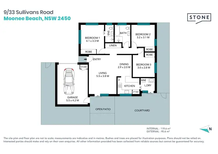 Floorplan of Homely villa listing, 9/33 Sullivans Road Road, Moonee Beach NSW 2450