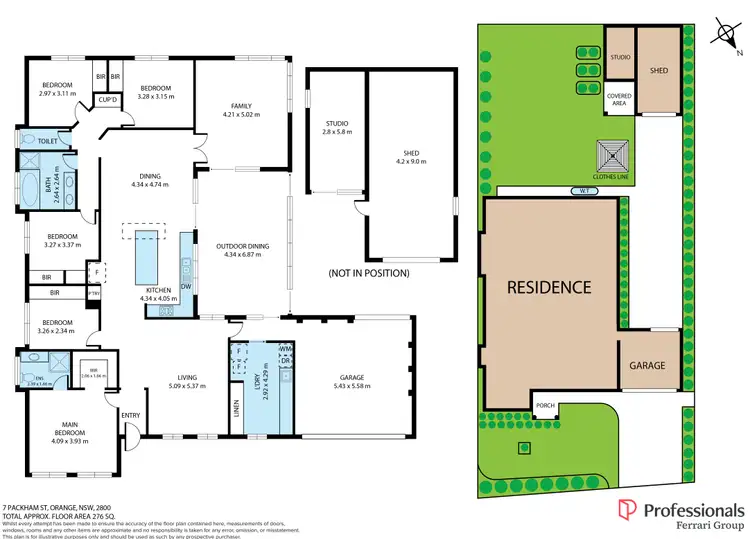 Floorplan of Homely house listing, 7 Packham Street, Orange NSW 2800