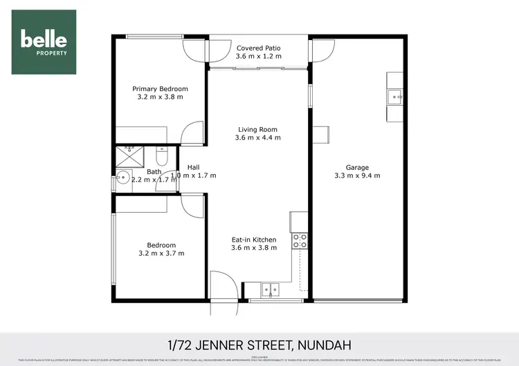 Floorplan of Homely unit listing, 1/72 Jenner Street, Nundah QLD 4012