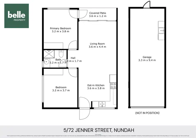 Floorplan of Homely unit listing, 5/72 Jenner Street, Nundah QLD 4012