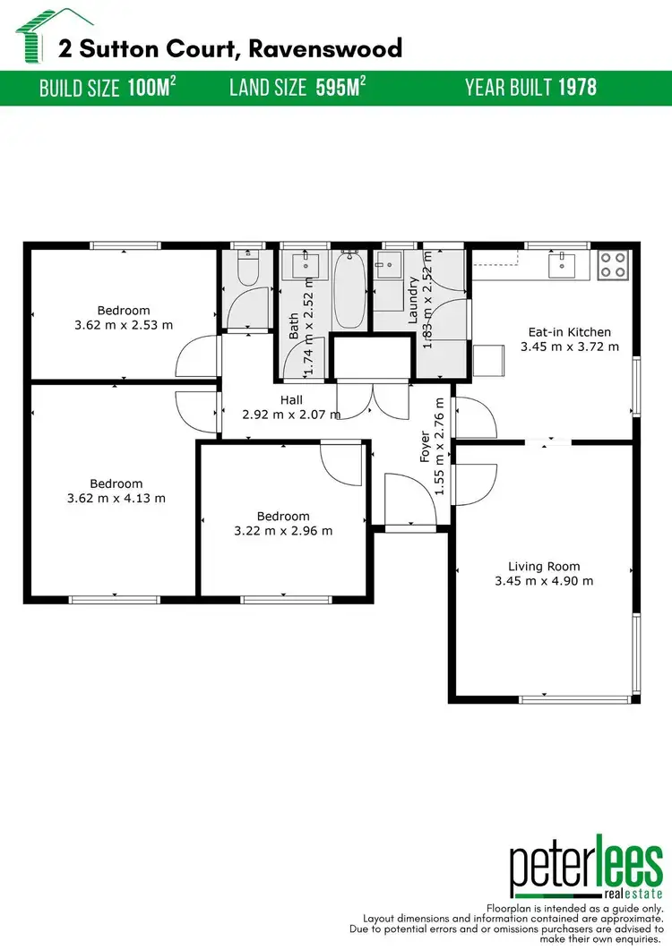 Floorplan of Homely house listing, 2 Sutton Court, Ravenswood TAS 7250