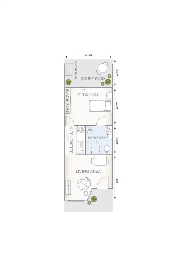 Floorplan of Homely retirement listing, 47/23 Coburns Road, Brookfield VIC 3338