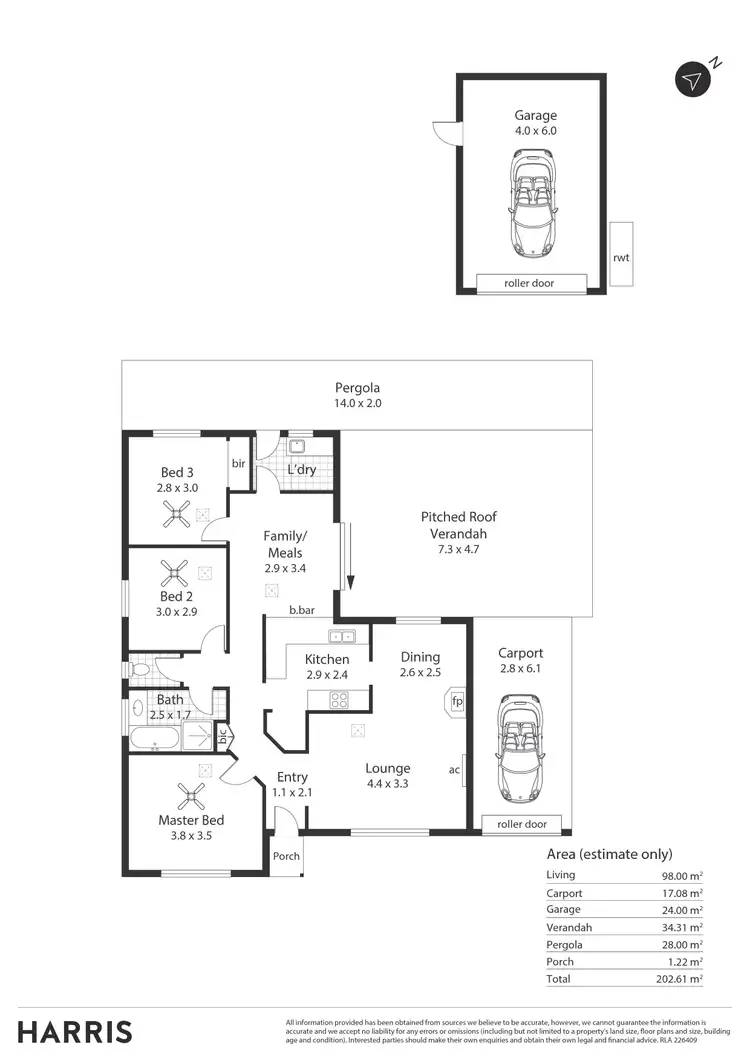 Floorplan of Homely house listing, 2 Mullen Court, Paralowie SA 5108