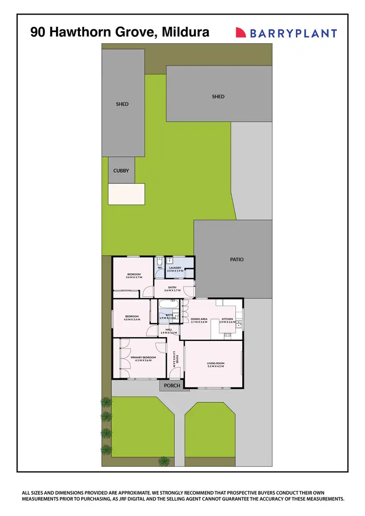 Floorplan of Homely house listing, 90 Hawthorn Grove, Mildura VIC 3500