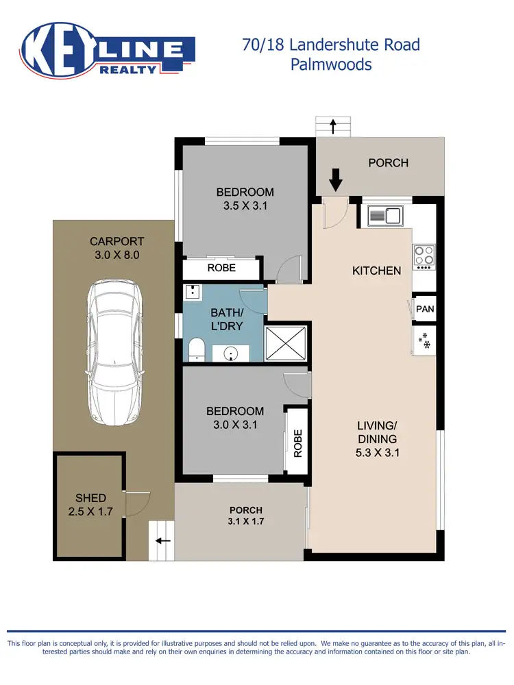 Floorplan of Homely unit listing, 70/18 Landershute Road, Palmwoods QLD 4555