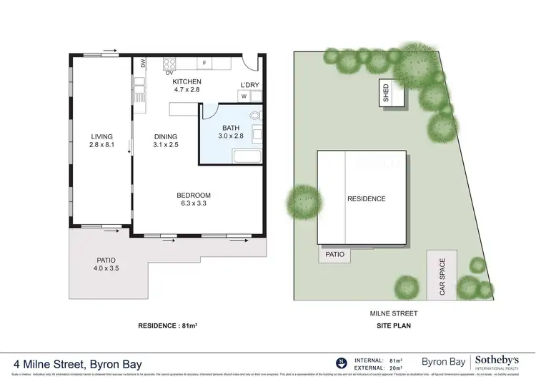 Floorplan of Homely house listing, 4 Milne Street, Byron Bay NSW 2481