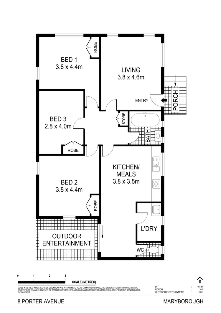 Floorplan of Homely house listing, 8 Porter Avenue, Maryborough VIC 3465